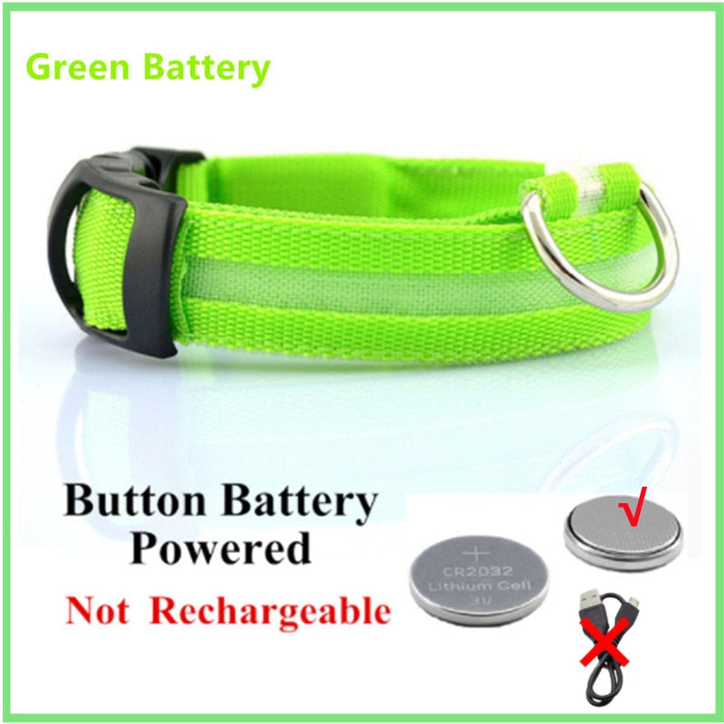GlowGuard - LED hundhalsband usb