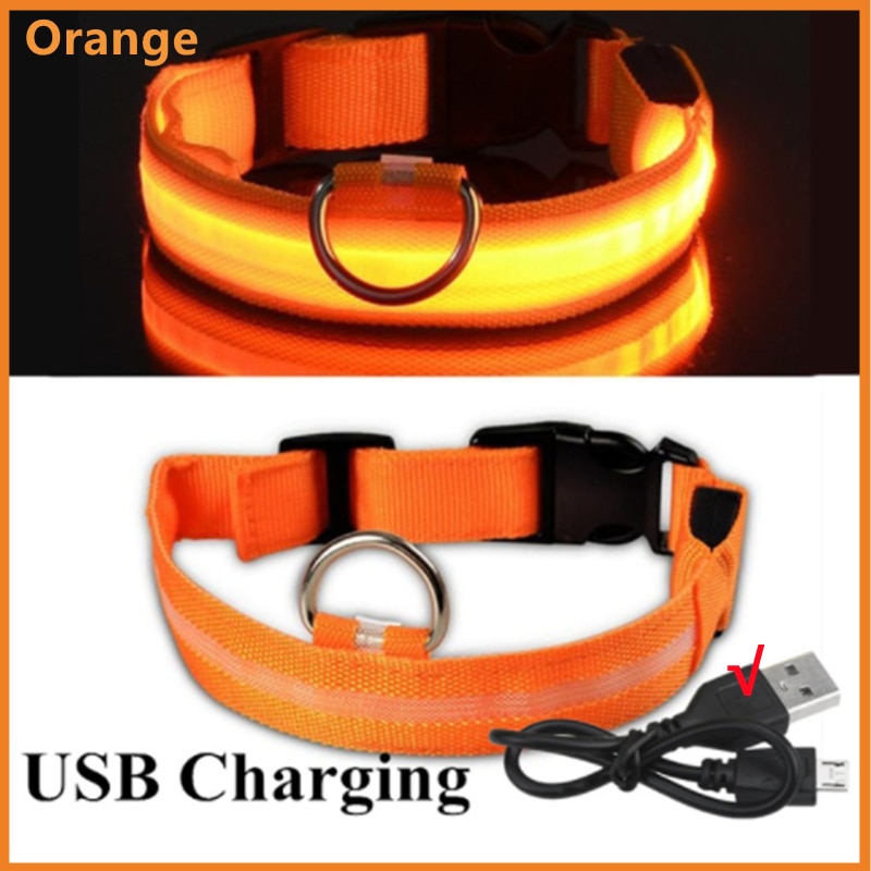 GlowGuard - LED hundhalsband usb