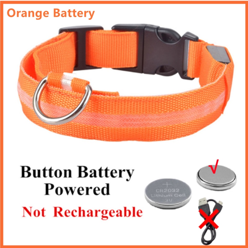 GlowGuard- LED hundhalsband batteri